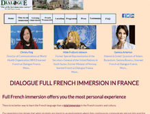 Tablet Screenshot of french-immersion-in-france.com